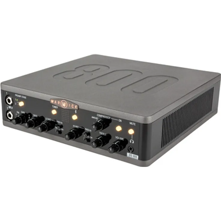 Warwick Stage Series DS 800, Zweikanal-Bassverstärker Topteil mit Bluetooth und USB, 800 W Leistung, integrierter Tuner und 4-Band EQ
