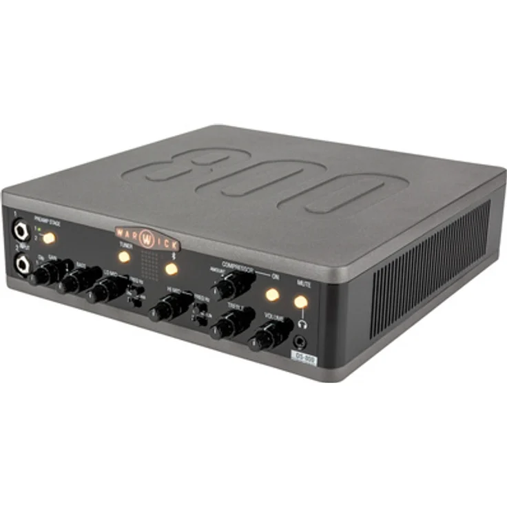 Warwick Stage Series DS 800, Zweikanal-Bassverstärker Topteil mit Bluetooth und USB, 800 W Leistung, integrierter Tuner und 4-Band EQ