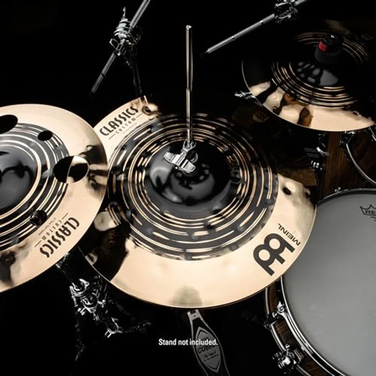 Meinl Classics Custom Dual 14 Zoll Hihat, Dunkles und Brilliantes Finish, Schlagzeug Becken aus B12 Bronze mit großer dynamischer Bandbreite (CC14DUH) – Bild 5