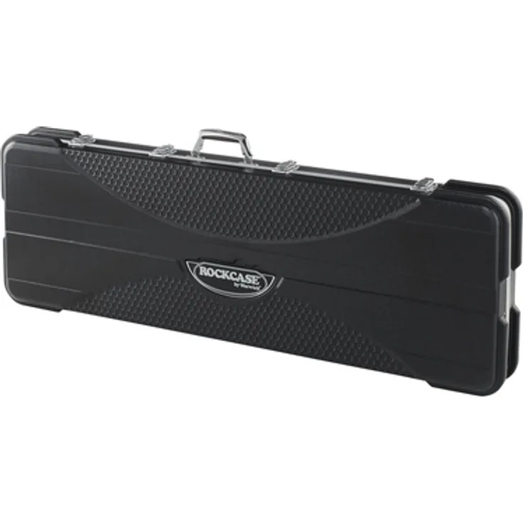Rockcase RC ABS 10505B/SB, Gitarrenkoffer für E-Bass mit ABS Schale, schwarz, inkl. Zubehörfach und gepolsterter Halsauflage