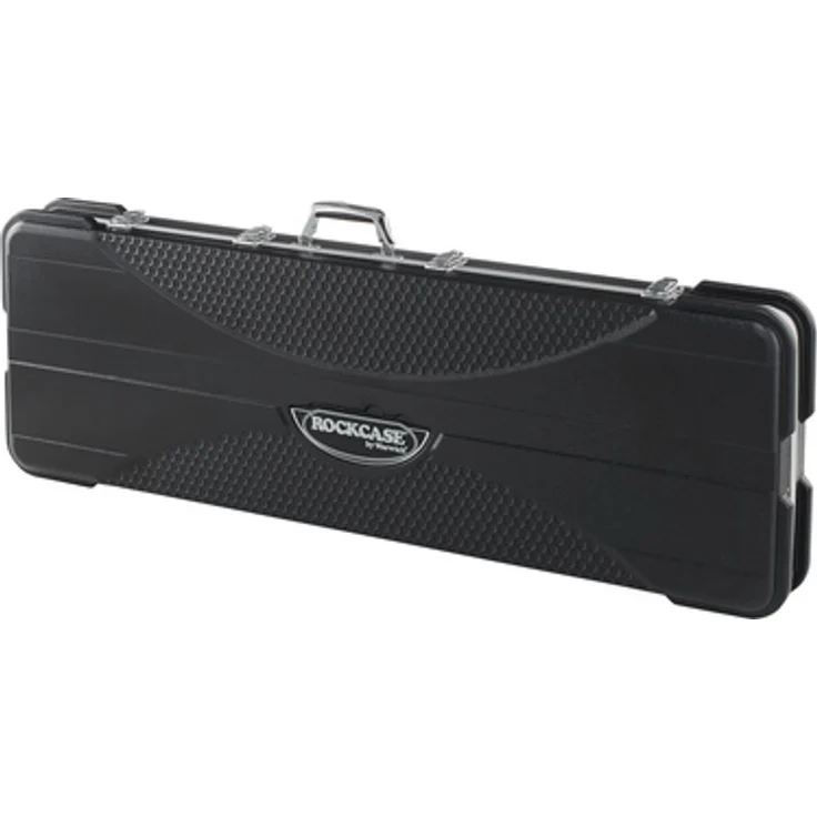Rockcase RC ABS 10505B/SB, Gitarrenkoffer für E-Bass mit ABS Schale, schwarz, inkl. Zubehörfach und gepolsterter Halsauflage