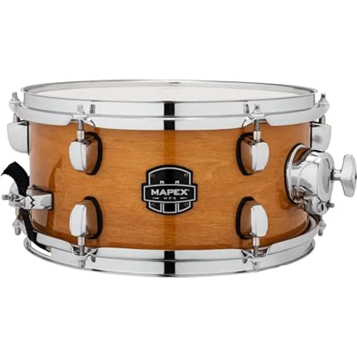 Mapex 12"x6" MPX Hybrid Snare Drum, 7,2mm Ahorn-/Pappelkessel, Gloss Natural Finish, Chrom Hardware