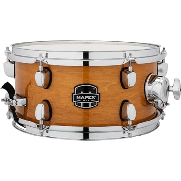 Mapex 12"x6" MPX Hybrid Snare Drum, 7,2mm Ahorn-/Pappelkessel, Gloss Natural Finish, Chrom Hardware – Bild 1