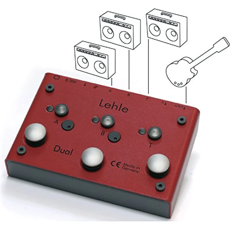 Lehle Dual SGoS, Switcher für zwei Amps mit Tuner, galvanisch isoliert, MIDI-fähig – Bild 3