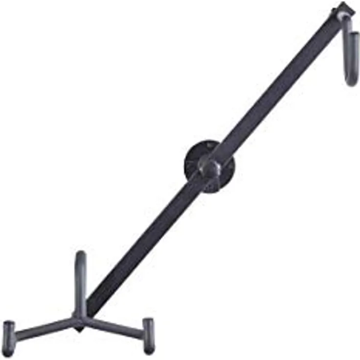 Rockstand Acoustic Guitar Wall Hanger, Gitarrenständer für 1 Klassik/Western Gitarre oder Akustik Bass, schwarz, mit Schaumstoffpolsterung und Pin-Lock System