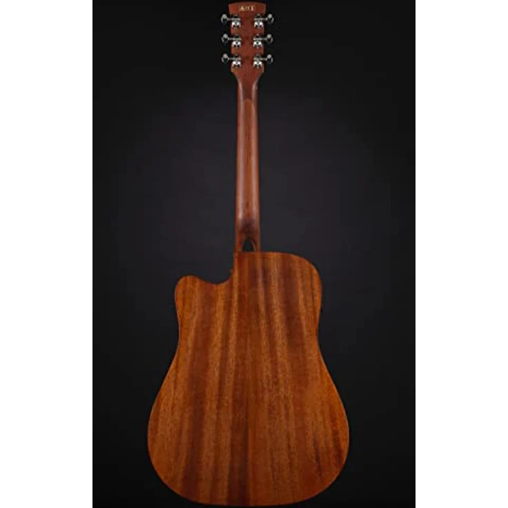 Ibanez PF12MHCE-OPN, Westerngitarre im Dreadnought-Style mit Mahagoni Decke, Lorbeer Griffbrett und Ibanez Under Saddle Tonabnehmer, Natur Mahagoni offen porig – Bild 4