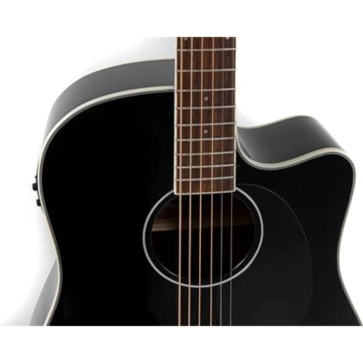 Applause AED96-5HG, Westerngitarre Dreadnought mit massiver Fichtendecke, Cutaway, Schwarz Hochglanz, inkl. AP3PT Tonabnehmer und eingebautem Stimmgerät – Bild 6