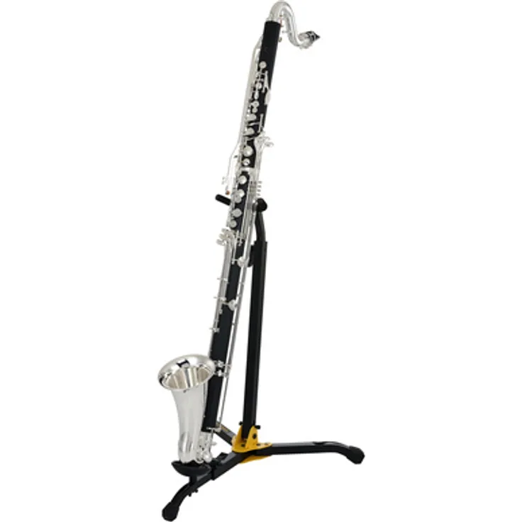 Thomann BCL-1000 Bassklarinette, Bb-Bassklarinette mit Boehm System, bis tief C, ABS-Material, versilberte Mechanik, inkl. Etui und Mundstück