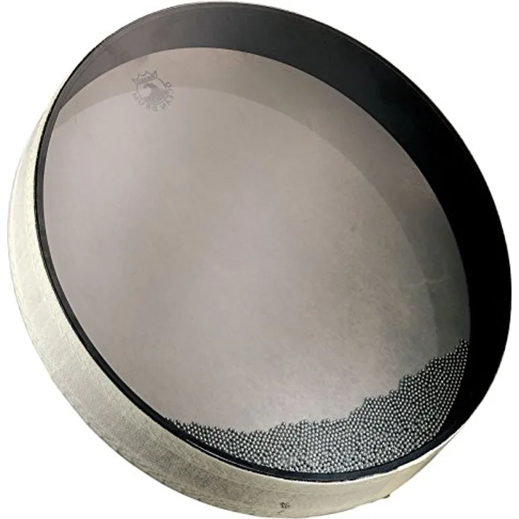 Remo 22" x 2.5" Ocean Drum, weiße Handtrommel mit Stahlkugeln