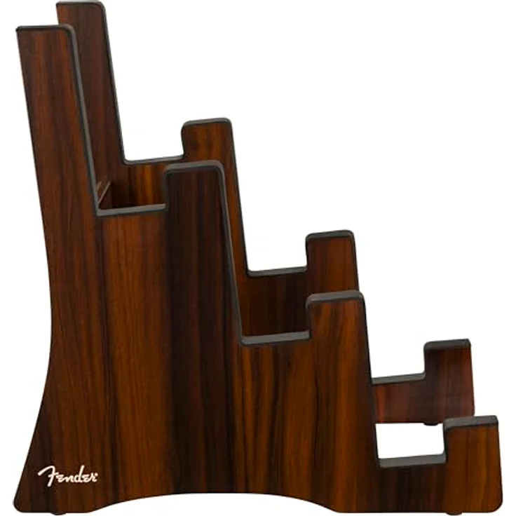 Fender Wooden 3-Tier Guitar Stand, Multi-Gitarrenständer aus Laminatholz mit elegantem Walnuss-Finish, Maße 210mm x 422mm x 419mm – Bild 2