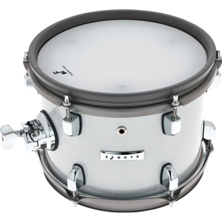 Efnote EFD-T1070-WS 10"x07" Tom Tom Pad, 2-Zonen, doppellagiges Mesh Head, 6-lagige Birkenholz Kessel, White Sparkle Finish