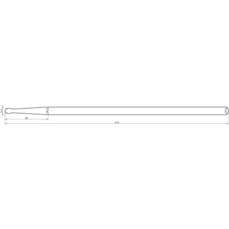 Rohema 5AX Hickory Drumsticks, lackiert, Länge 415 mm, Durchmesser 14,3 mm, Made in Germany – Bild 2