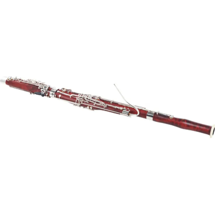 Schreiber WS5031-2N-0 Basson, professionelles Fagott aus Bergahornholz mit 25 Klappen, Hoch D-Klappe und hochglanzversilberter Neusilbermechanik, inkl. Etui und zwei handgemachten S-Bögen