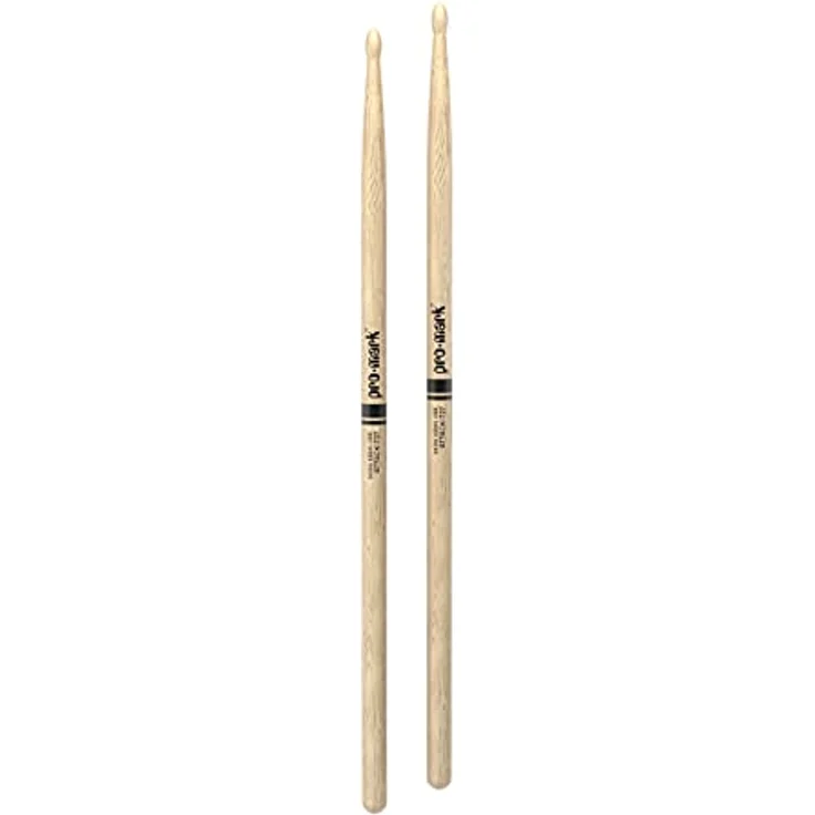 Pro Mark PW727W 727 Classic Attack Oak, Drumsticks aus japanischem Eichenholz mit ovalem Holzkopf, 41,3 cm Länge, 1,35 cm Durchmesser – Bild 3