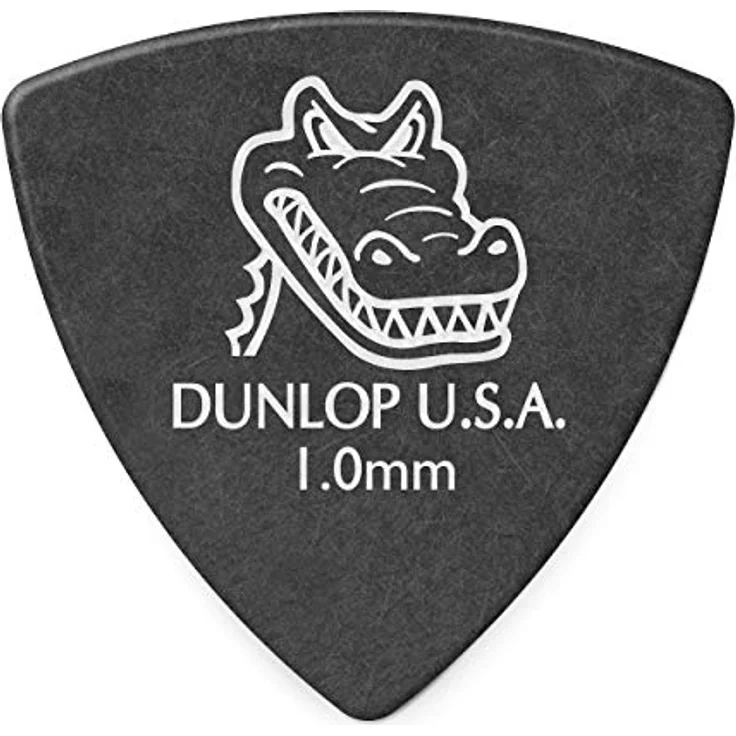Dunlop Gator Grip Pick 1.00 mm, Plektrum im Small Triangle Player's Pack mit rutschfester Oberfläche und gleichmäßigen Kanten, 6 Stück – Bild 1