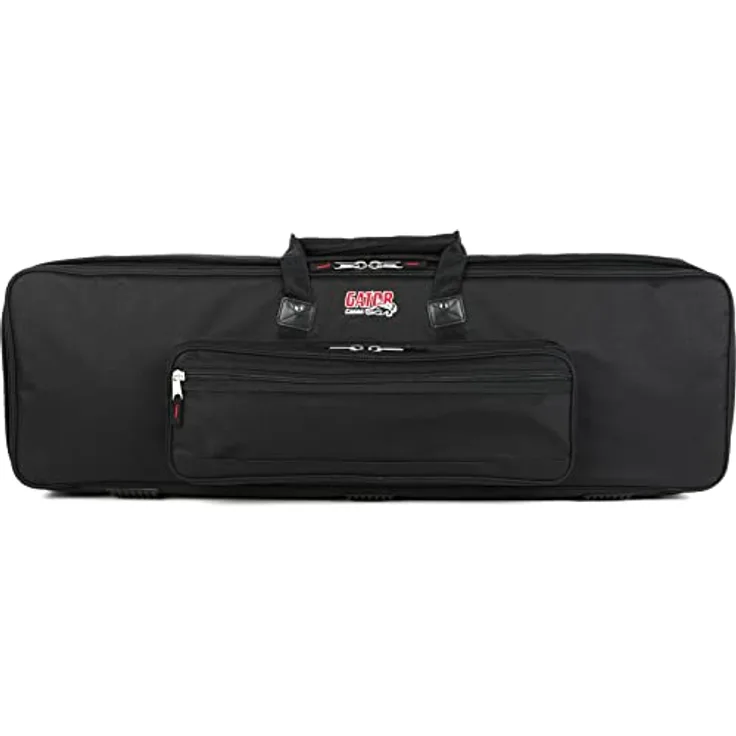 Gator GKB-61 Slim, Keyboardtasche aus robustem Nylon für 61 Tasten Keyboards, schwarz