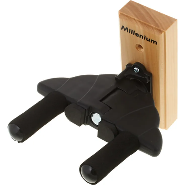 Millenium GW-2530, Gitarren-Wandhalter mit Locking System und gepolstertem Bügel, inkl. 2 Schrauben und 2 Dübel