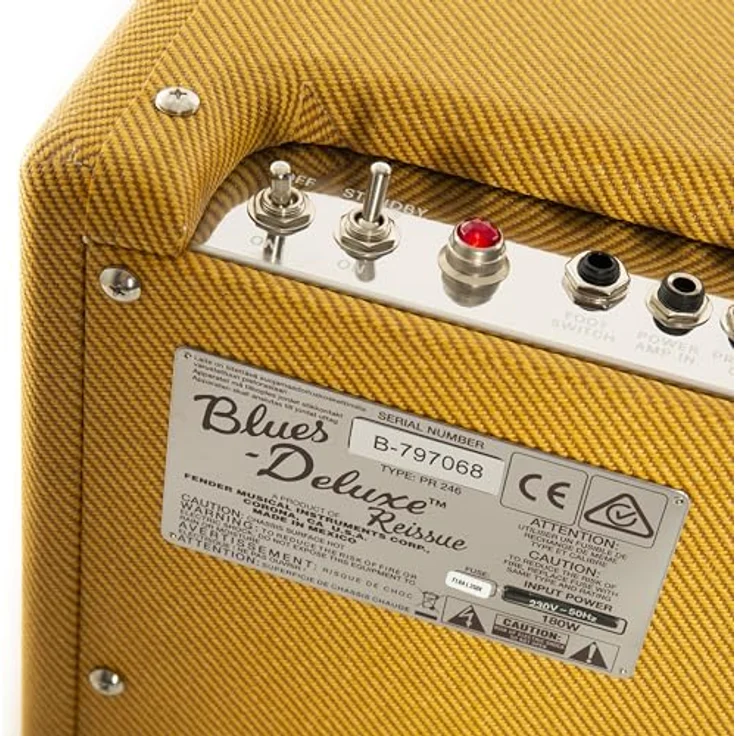 Fender Blues Deluxe Reissue, E-Gitarren-Combo 40 Watt, 1x12" Eminence Lautsprecher, Röhrenverstärker, Tweed – Bild 8