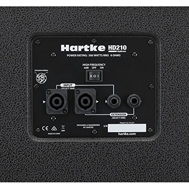 Hartke HyDrive HD210, E-Bass Lautsprecher Box mit 2 x 10" Lautsprechern, 500 Watt, 8 Ohm, geschlossenes Gehäuse – Bild 4