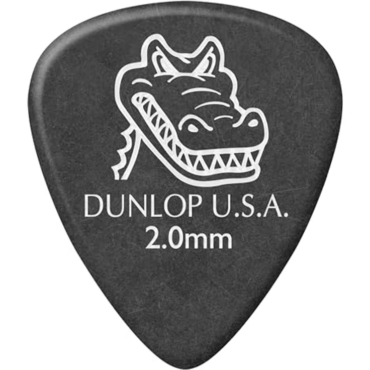 Jim Dunlop Gator Grip Plektrum, 2,00mm, 12 Stück, Original Dunlop Qualität – Bild 3