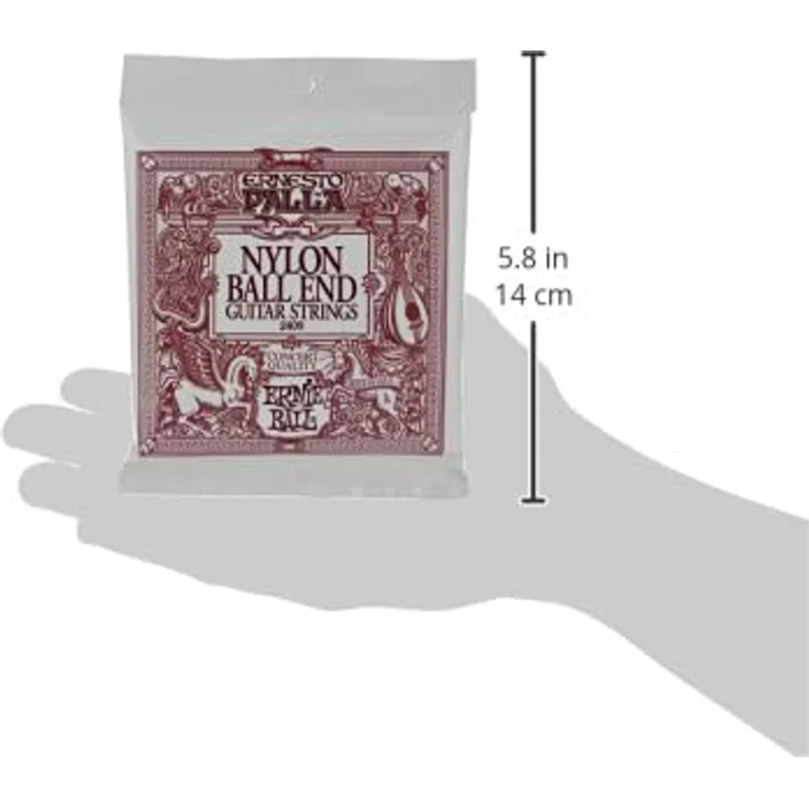 Ernie Ball 2409 Ernesto Palla, Gitarrensaiten Satz für Konzertgitarre, Gold Bass Saiten, Black Diskant, High Tension, mit Ball End – Bild 3