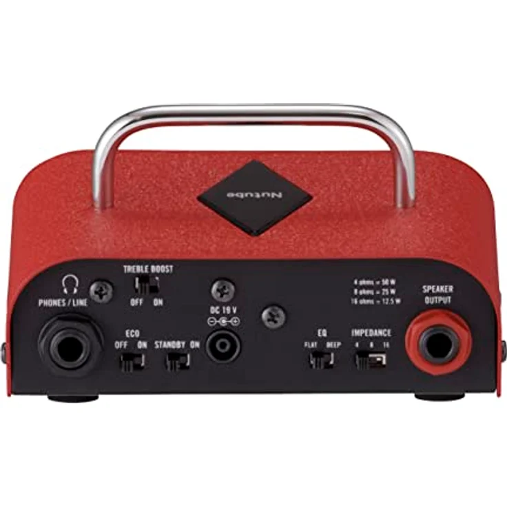 Vox MV50-BM, Brian May 50W Nutube Gitarrenverstärkerkopf, rotes Gehäuse mit Gain, Tone und Volume Reglern – Bild 3