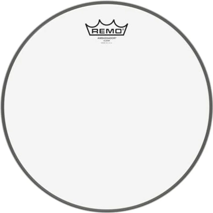 Remo Schlagzeugfell Ambassador transparent 14", einlagiger 10-mil Mylar Film, heller offener Ton mit viel Attack – Bild 2