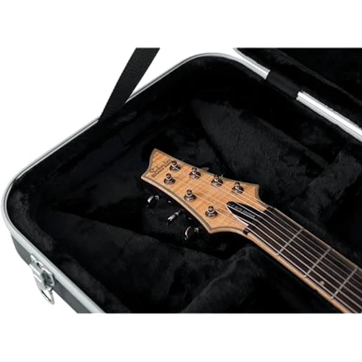 Gator GC-ELEC-XL Guitar ABS Case, Gitarrenkoffer für ST/T-Style Typen, mit EPS-Schaumpolster, abschließbaren Schlössern, Farbe: Schwarz – Bild 11