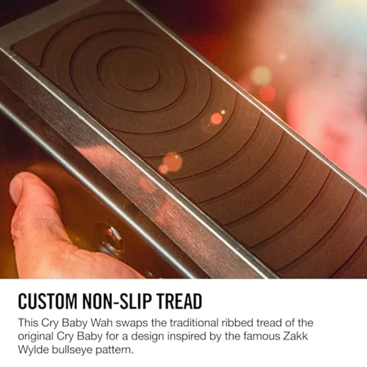 Dunlop Zakk Wylde Cry Baby Wah, WahWah-Pedal mit erweitertem Low-End, Silber-grau – Bild 4