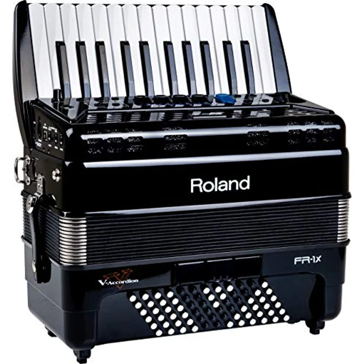Roland FR-1X BK, Akkordeon mit 26 anschlagdynamischen Tasten, 72 Bassknöpfen, 128-stimmiger Polyphonie und USB-Anschluss, schwarz – Bild 3