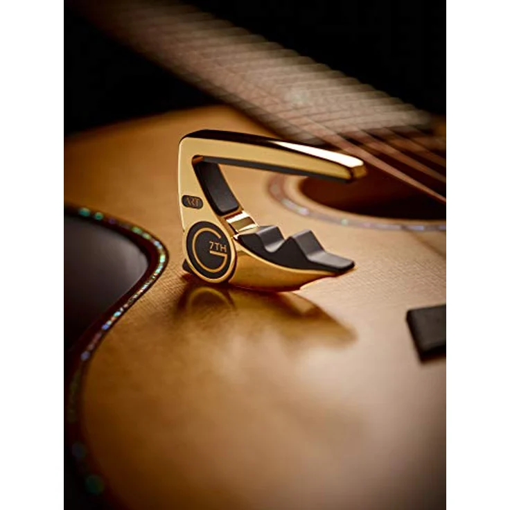 G7th Performance 3 Kapodaster Gold mit Tension Control & Adaptive Radius Technologie – Preisgekrönter Kapodaster für Akustik- und E-Gitarren – Bild 2