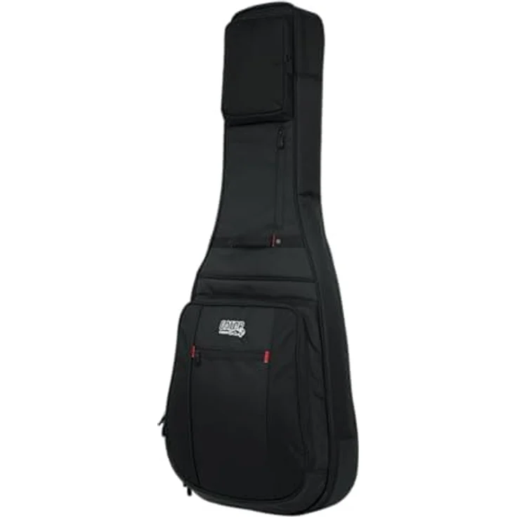 Gator G-PG-Semi-hollow / V Bag, Gigbag für Semi Hollow / V-Style E-Gitarre, Schwarz, inklusive Regenhülle, Micro-Fleece Innenausstattung, 25 mm Polsterung und große Außentasche mit Kabelmanagement – Bild 2