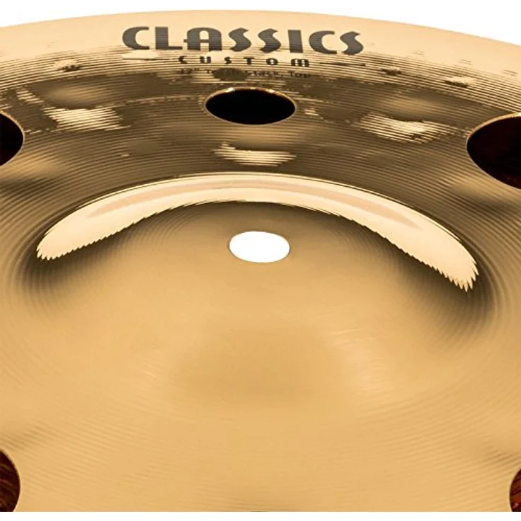 Meinl CC-12STK Classics Custom Brilliant Trash Stack, B12-Bronze Schlagzeugbecken mit aggressivem Schnitt und brillantem Finish – Bild 2