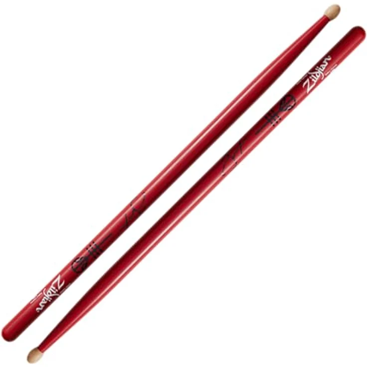 Zildjian Josh Dun Signature Sticks, Drumsticks aus Hickory in Rot, 41,9 cm, 5A Version für aggressive Grooves – Bild 2