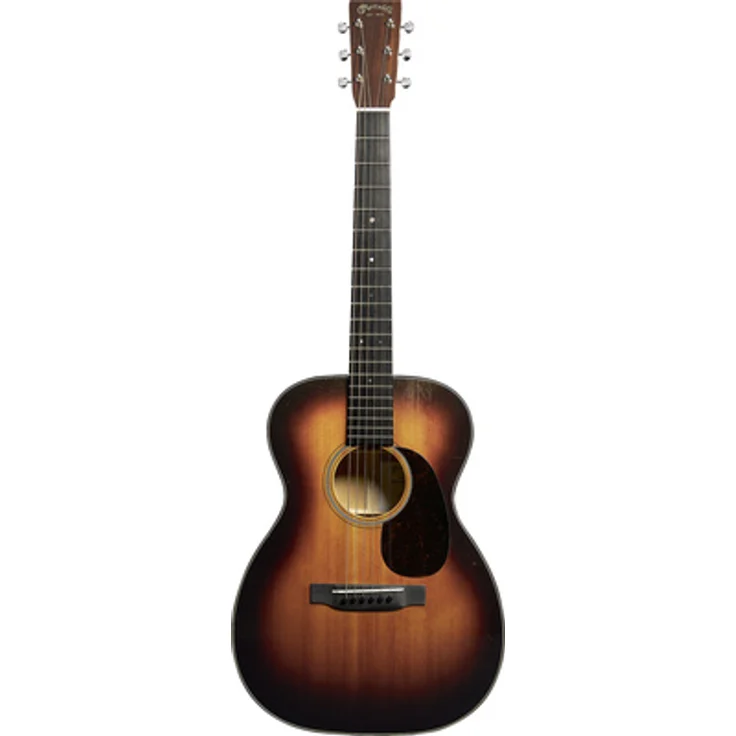 Martin Guitar 00-18 Joe Bonamassa, Westerngitarre mit Fichtendecke, Mahagoniboden und Ebenholzgriffbrett, 1937 Joe Bonamassa Sunburst, inkl. Koffer