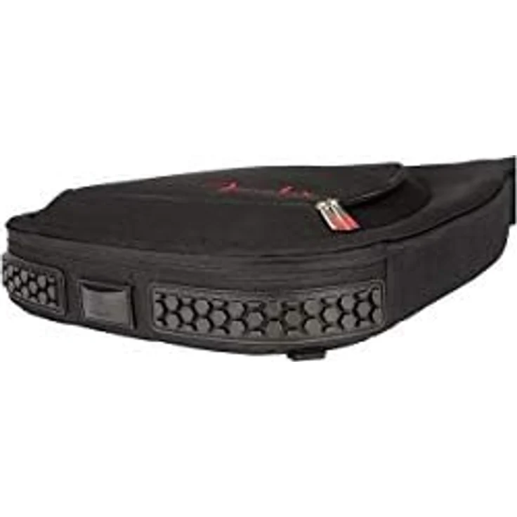 Fender FE620 E-Guitar Gig Bag, universelle Gitarrentasche aus 600 Denier Polyester mit 20mm Polsterung, ergonomischem Rucksackgurt und Gurtknopfschutz, Schwarz mit rotem Fender Logo – Bild 5