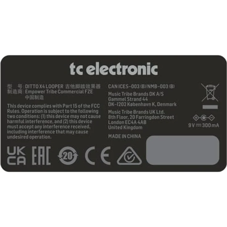 TC Electronic DITTO X4 LOOPER, zweispuriges Gitarren-Looper-Pedal mit 7 Loop-Effekten und 5-minütigen Tracks – Bild 4