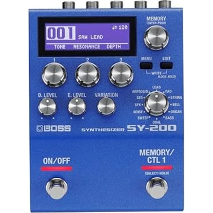 Boss SY-200, Gitarren Synthesizer mit 128 Speicherplätzen, analog inspirierten polyphonen Klängen, LCD Display und einstellbaren Klangparametern – Bild 6