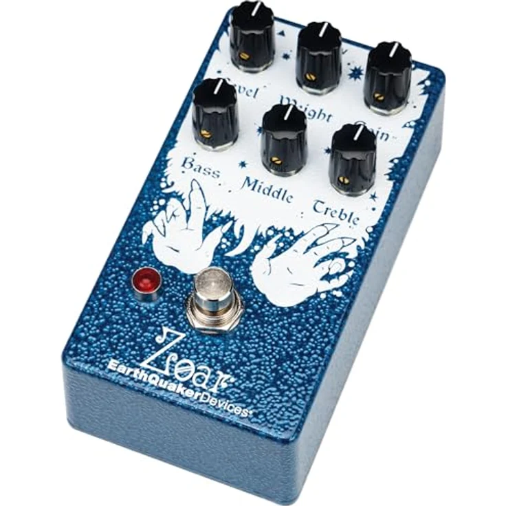 EarthQuaker Devices Zoar Dynamic Audio Distortion, Overdrive/Distortion Effektpedal mit passivem 3-Band-EQ und Relais-Bypass, handgefertigt in USA – Bild 3