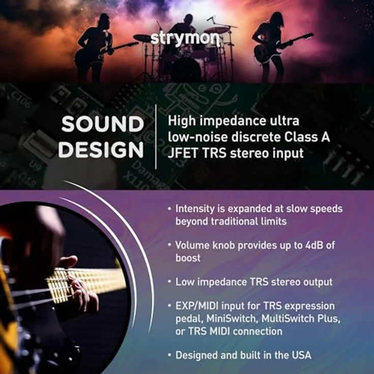 Strymon Ultraviolet Univibe, Gitarren-Effektpedal mit Chorus, Vibrato, drei Bias-Einstellungen, 300 Presets und MIDI-Konnektivität – Bild 6