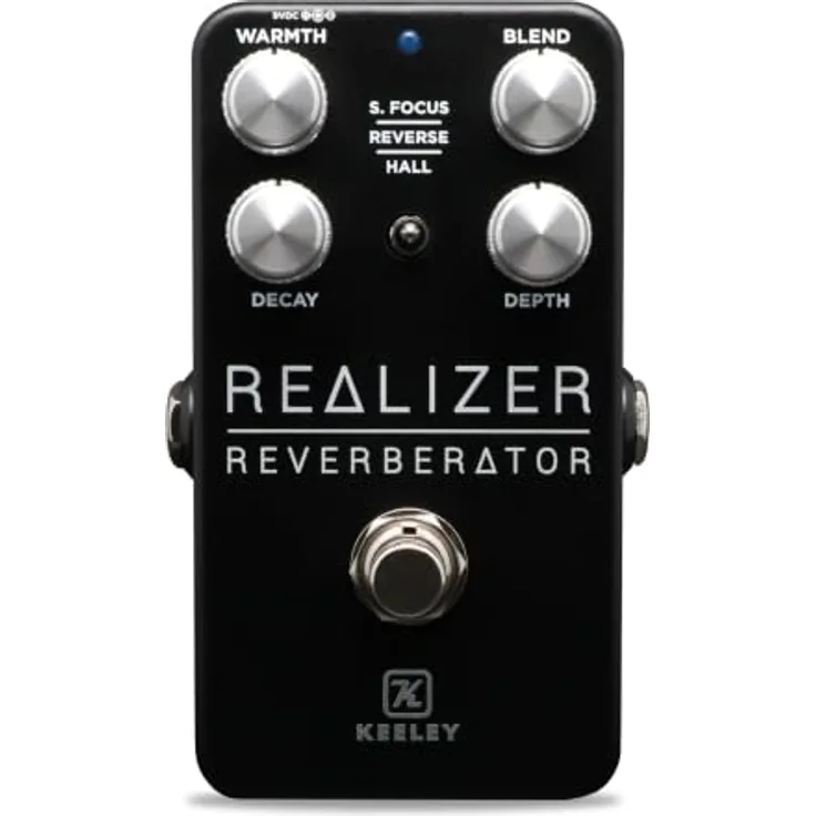 Keeley Realizer Reverberator 2K24 C, Reverb Effekt Pedal mit 3 Modi, Custom Shop 2024 Chromalux Edition, Metallgehäuse, Made in USA