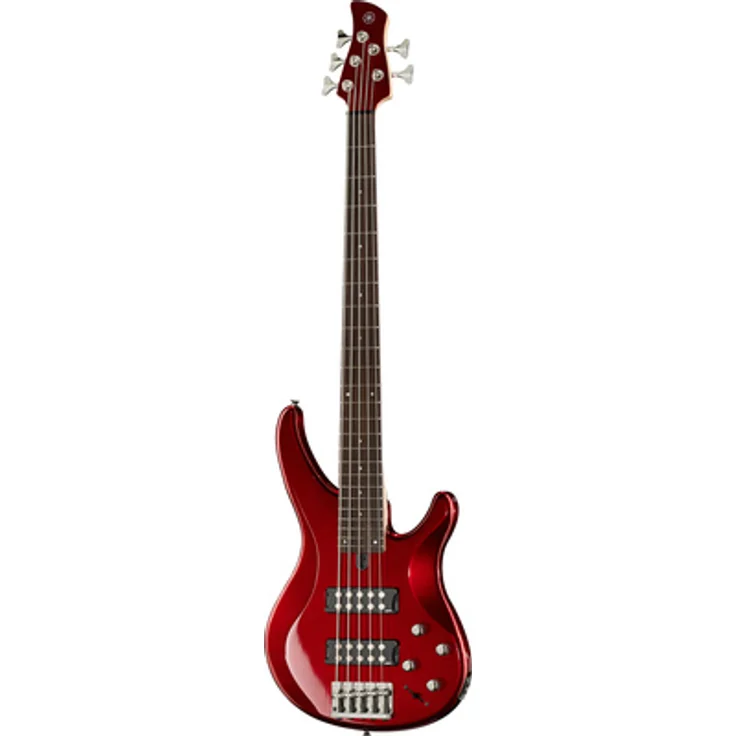 Yamaha TRBX 305 CAR, 5-Saiter E-Bass mit Mahagoni Korpus, Ahorn/Mahagoni Hals, Palisander Griffbrett, 2 Humbucker Pickups, Candy Apple Red