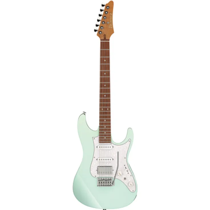 Ibanez AZ22S2-MGR, ST-Style E-Gitarre mit Erle-Korpus, geröstetem Ahorn-Hals und Mint Green Finish