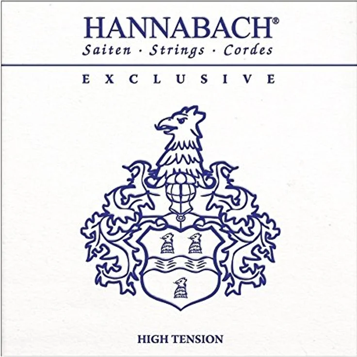 Hannabach Klassikgitarrensaiten Exclusive Serie High Tension E6w EXCL6HT, Premium Qualität mit kraftvollem Sound und schneller Stimmfähigkeit