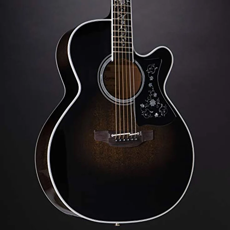 Takamine EF450C-TT TBB, Westerngitarre mit massiver Fichtendecke, geflammtem Ahorn, Transparent Blackburst, inkl. Softcase – Bild 6