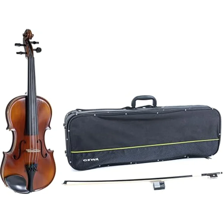 Gewa Allegro Violin Set 4/4 OC CB, vollmassive Violine aus europäischen Tonhölzern mit Naturharzlack, inkl. Carbonbogen und Koffer – Bild 1