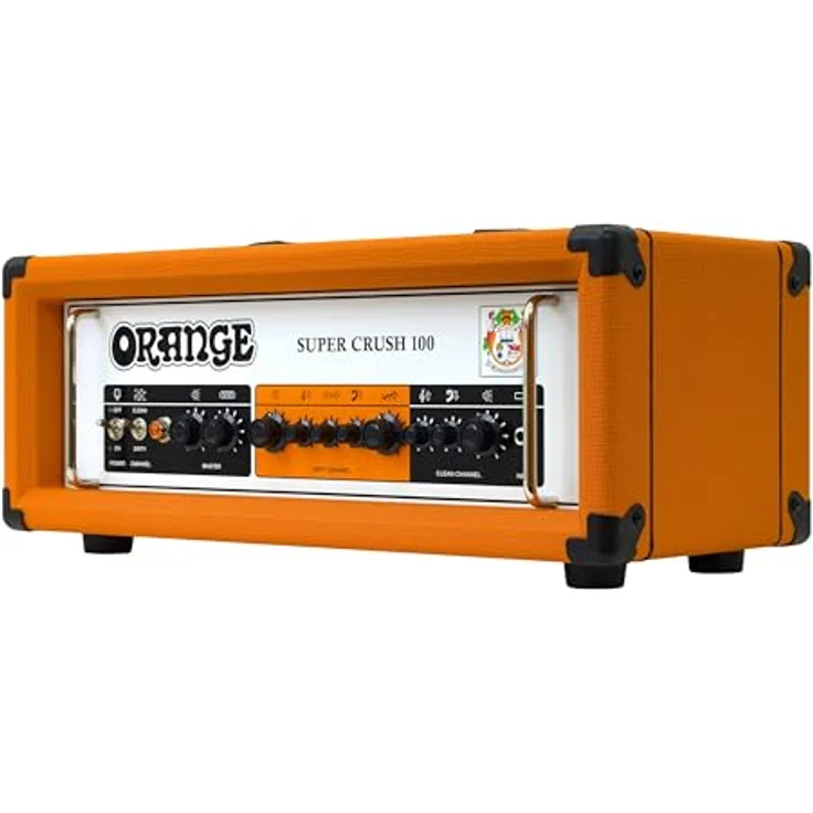 Orange Super Crush 100 Head, 100 Watt Transistor Verstärker Topteil für E-Gitarre mit 2 Kanälen, Reverb und FX Loop – Bild 2