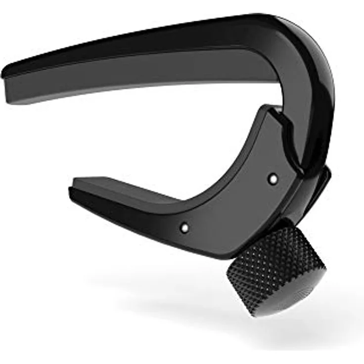Daddario Capo CP02, Kapodaster für Akustik- und E-Gitarre, ultra leicht, Ein-Hand-Bedienung