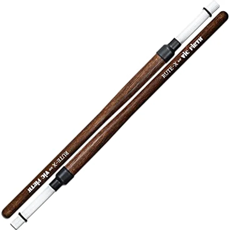 Vic Firth Rute-X Synthetic, Drumsticks aus Hickory mit 10 Kunststoffborsten, Länge 41,3 cm, Durchmesser 14,7 mm