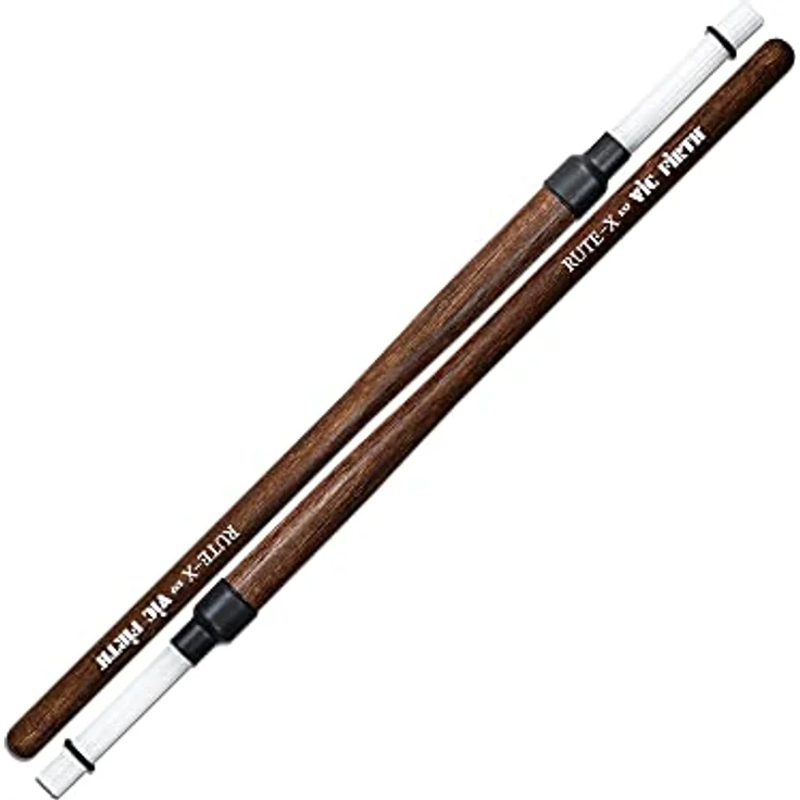 Vic Firth Rute-X Synthetic, Drumsticks aus Hickory mit 10 Kunststoffborsten, Länge 41,3 cm, Durchmesser 14,7 mm – Bild 1